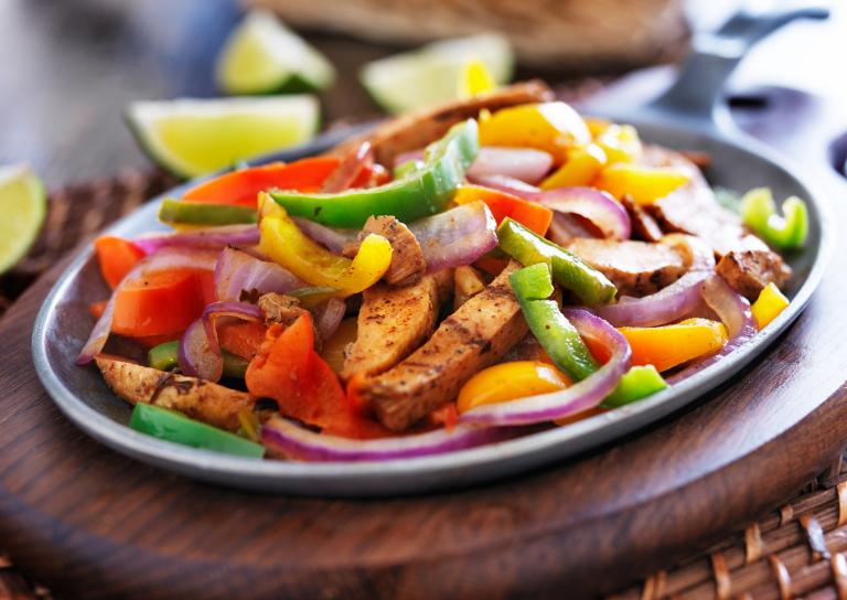 Fajitas de Pollo.